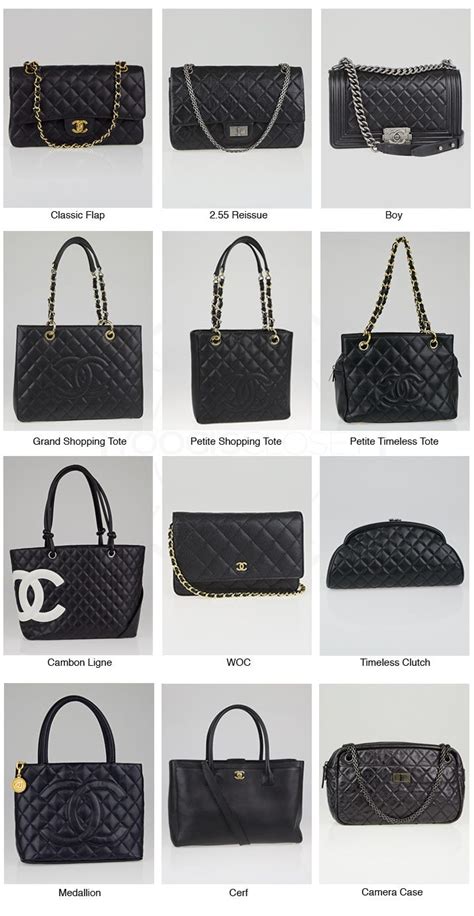 chanel bag style names